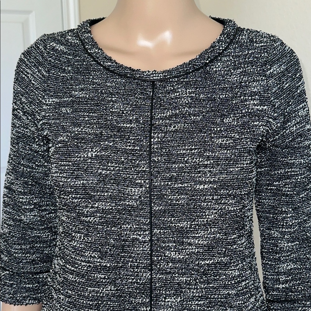 Banana Republic Black and Gray Long Sleeve Dress Sz. XSP for Versátil Style. - Picture 5 of 12